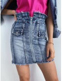 Fusta denim cu fermoar 9059 - Magazin online - Boutique